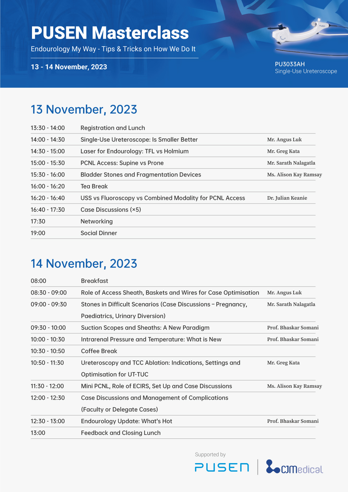 Advanced Endourology Course, PUSEN Masterclass only 3 days to go